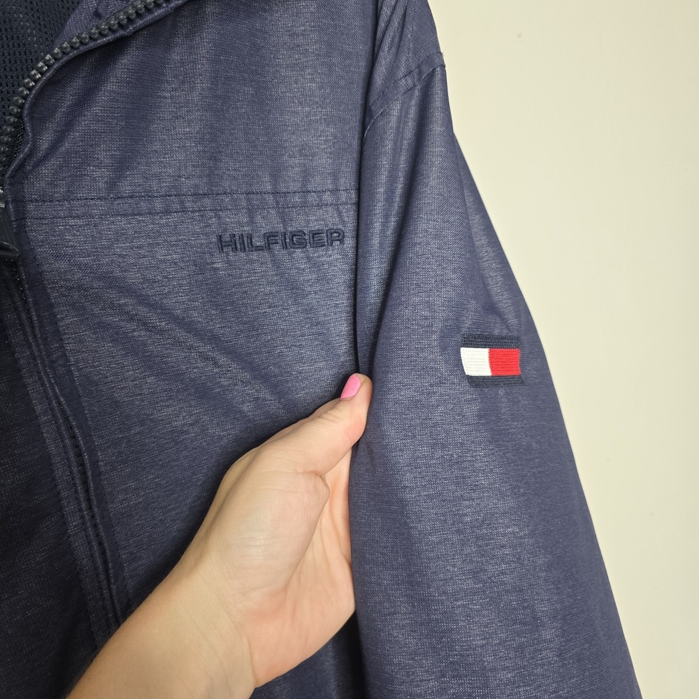 Tommy Hilfiger Jacket Men's Lightweight Hooded Regatta Bomber Jacket Yacht XXL - Picture 6 of 16